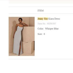 Jenny Yoo Kiara Bridesmaid Dress Size 6